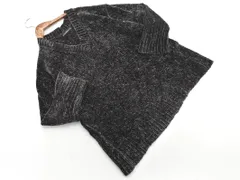 ZARA ザラ Vネック ニット セーター sizeS/黒 ◇■ レディース