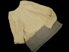 BARNYARDSTORM バンヤードストーム ケーブル編み バイカラー ニット セーター size1/ベージュｘグレー ◇■ レディース