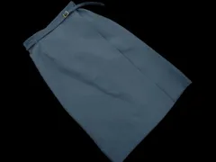 ofuon オフオン ベルト付き タイト スカート size38/サックス ■■ レディース