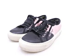 Salvatore Ferragamo サルヴァトーレフェラガモ バイカラー ローカット スニーカー size6(23.5cm)/ピンクｘ黒 ■■◎レディース