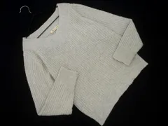 MAJESTIC LEGON マジェスティックレゴン Vネック ニット セーター sizeM/グレー ◇■ レディース