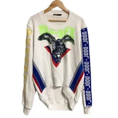 良品 DIESEL ディーゼル バックオープン スウェット トレーナー XS ホワイト マルチカラー レディース 古着 中古 USED