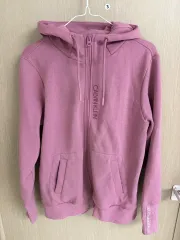 Calvin Klein カルバン・クライン ピンク フードジップアップ M