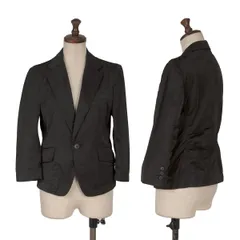 トリココムデギャルソンtricot COMME des GARCONS ナイロンコットンパッカリングジャケット 黒M