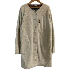 良品 Columbia コロンビア フリースロングジャケット Lサイズ オフホワイト レディース 古着 中古 USED