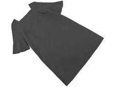 UNTITLED アンタイトル アンゴラ混 ウール混 スクエアネック Iライン ワンピース size2/チャコール ◇■ レディース