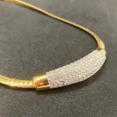 Swarovski　スワロフスキー　ネックレス　ラインストーン　ゴールド系　679