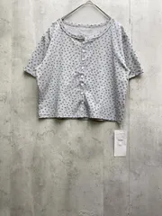 新品 mystic ミスティック 小花チビカーディガン 半袖 sizeF/グレー  ■◆ レディース