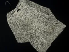 EGOIST エゴイスト ミックス編み ニット セーター 黒ｘ白 ◇■ レディース