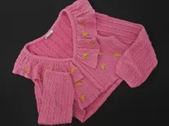 ZARA ザラ 花柄 刺繍 カーディガン sizeM/ピンク ◇■ レディース