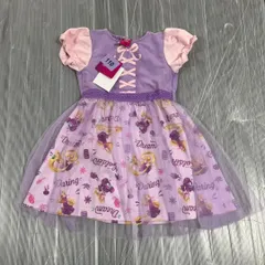 S818-69671 未使用品　ディズニープリンセス　キッズドレス　ラプンツェル　110サイズ