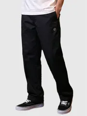 HTC ディッキーズ パンツ フラワースタッズ カスタム 874 ワークパンツ チノパン ブラック アンバー ラインストーン シルバー スタッズ Flower Stone