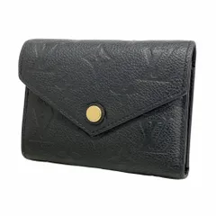 ルイ・ヴィトン(Louis Vuitton) ルイ・ヴィトン 三つ折り財布 モノグラム・アンプラント ポルトフォイユヴィクトリーヌ M64060 ノワールレディース P2305269