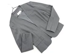 fredy emue フレディエミュ ウール混 ノーカラー ジャケット size36/グレー ◇■ レディース