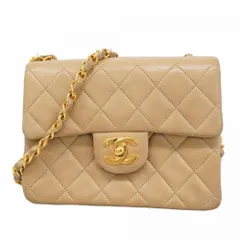 シャネル(Chanel) シャネル ショルダーバッグ ミニマトラッセ チェーンショルダー ラムスキン ベージュ レディース P2281769
