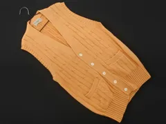 PAUL STUART ポールスチュアート ニット ベスト sizeM/オレンジ ◇■ レディース