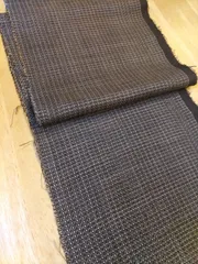 ≪XD≫125cm　絹　大島紬　古布　着物はぎれ　衽サイズ