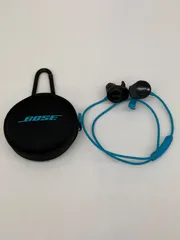 E 最終価格【動作確認済】Bose SoundSport wireless headphones ワイヤレスイヤホン スポーツ ブルー カラビナ付きケース付き