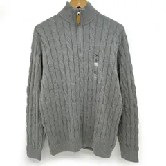 TOMMY HILFIGER トミーヒルフィガー ハーフジップ ケーブルニット 78JA014 XLサイズ ※中古