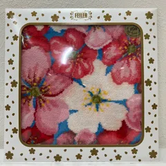 9313　FEILER　フェイラー　ハンカチ　箱入り　2019　桜　サクラ　SAKURA　限定　さくら　レディース　シュニール織り　きれいめ　上品　ピンク　ブルー