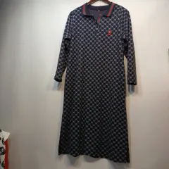 パターン ロング ONE PIECE ポロ スタイル 90 95 サイズ 春 秋 62093