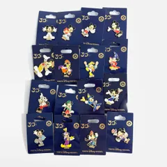 Disney ディズニー 東京ディズニーリゾート 30周年 ピンバッジ  ミッキー ハピネス/ファンタジア/ハロウィーン 他 16点    マルチカラー  / 240002232666