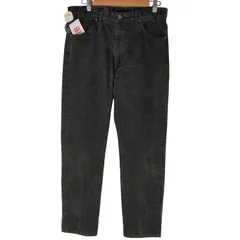リーバイス Levis 90S 505 REGULAR FIT ボタン裏 505 刻印 オレンジタブ 先染め ブラック デニム ストレート パンツ 1997年製 メンズ  W36 L32