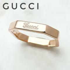 美品/人気🌟GUCCI オクタゴナル ピンクゴールド リング 約6号 Uのサムネイル