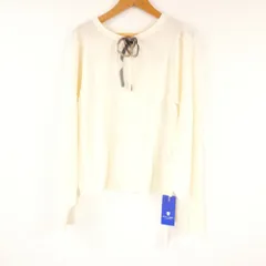 未使用 BLUE LABEL CRESTBRIDGE ブルーレーベル 55N24252 ニットセーター 38 ウール他 長袖 トップス リボン レディース AO3712A9 