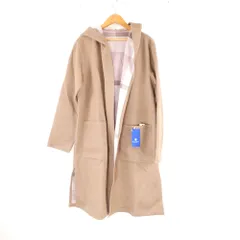 未使用 BLUE LABEL CRESTBRIDGE ブルーレーベル 55F02124 リバーシブルコーディガン 38 ポリエステル他 ピンク系 チェック柄 フード レディース AO3685A24 