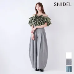 【新作10%OFF】【即納】スナイデル SNIDEL ボトムス 26春夏 カーブデニムワイドパンツ フルレングス ジーンズ swfp261236