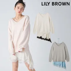 【新作10%OFF】【即納】リリー ブラウン LILY BROWN ワンピース 26春夏 カシミヤブレンドニットセットサテンミニワンピース ミニ丈 長袖 SET 2WAY セットアイテム lwno261134