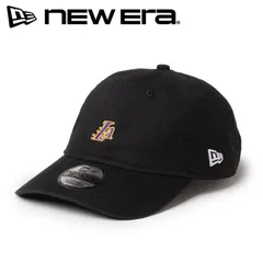新品 NEWERA ニューエラ 正規品 ロサンゼルス レイカーズ LA キャップ CAP 帽子 9TWENTY NBA バスケット バスケ LAKERS ミニロゴ 刺繍 ワンポイント ユニセックス メンズ レディース 黒 ブラック M/L 14942674