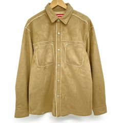 S SUPREME FAUX SUEDE SNAP SHIRT TAN - メルカリ