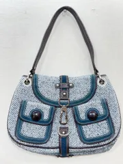 rafe NEWYORK ラフェニューヨーク ツイード ハンドバッグ 肩掛け    セミショルダー バッグ size/青■■レディース