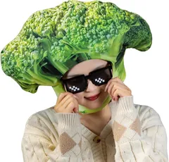 sac taske ブロッコリー 被り物 コスプレ 帽子 仮装 野菜 おもしろグッズ ハロウィン コスチュームのサムネイル