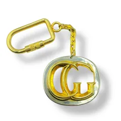 新品同様 GUCCI グッチ キーホルダー ゴールド GGロゴ シルバー
