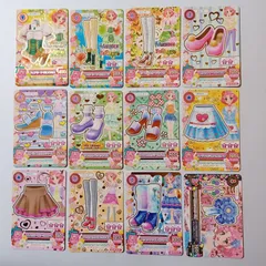 ④ 北大路さくら 12枚セット フェアリーテイルブラウス フェアリーテイルブーツ オーロラスターパンプス ピンクファーパンプス ストライプウェッジソール ダブルストラップパンプス ストライプウエッジソールサンダル ほか ／ アイカツ！ Aikatsu！