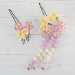 髪飾り つまみ細工 Uピンセット 和装 振袖 成人式 ヘアアクセサリー