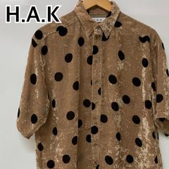 H.A.K ハク シルク100% 刺繍ブラウス - メルカリ