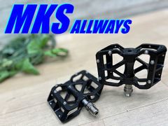 ☆ TELSPO's top recommendation!! Excellent condition!! MKS ALLWAYS BK 381g Mikashima Always Multi-Flat Pedals with Triple Sealed Bearings for Road, Minivelo, Cross, Fixed Gear, and MTB (M-1668)