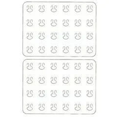 【特価セール】2枚組【S サイズ】A4 痛バッグシート 痛バッグデコレーション 推し活用 缶バッジ54-58mm対応 24個装着可能