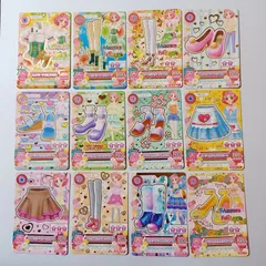⑤ 北大路さくら 12枚セット フェアリーテイルブラウス フェアリーテイルブーツ オーロラスターパンプス ピンクファーパンプス ストライプウェッジソール ダブルストラップパンプス ストライプウエッジソールサンダル ほか ／ アイカツ！ Aikatsu！