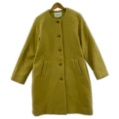 a day in the life アデイインザライフ ユナイテッドアローズ ノーカラーコート size36/イエロー