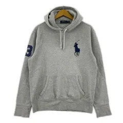 POLO RALPH LAUREN ポロ・ラルフローレン ロゴ プルオーバーパーカー sizeM/グレー