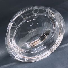 ☆【ブルガリ】ローゼンタール Wネームクリスタルアシュトレー美品B 