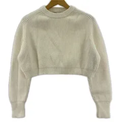 ZARA ザラ クロップド リブニット sizeEUR S/アイボリー