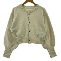 Rope Picnic  ロペピクニック クルーネックカーディガン size38/アイボリー