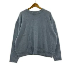 URBAN RESEARCH DOORS アーバンリサーチ ドアーズ ウール混 クルーネックニット sizeM/ライトブルー