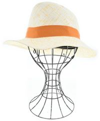 最高峰】Borsalino ボルサリーノ ストローハット ネイビーブルー 56